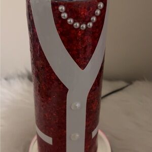 Elegant Red Glitter Flatware Set